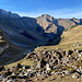 Unterwegs zwischen Alp Gritsch und Bettlerjoch/Pfälzerhütte - Hier bereits nahe dem Bettlerjoch mit Blick über das Naaftal.