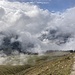 die Alp Rohrbode schält sich aus den Wolken heraus
