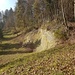 Blick auf die Steilwand