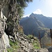 Unterwegs auf der die Schlucht hinaufführende  Mulattiera