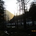 Abendstimmung am Biwakplatz