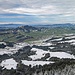 Die Aussicht vom Kronberg hinunter nach Jakobsbad, Gonten und zur Hundwiler Höhi