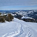 und noch ein Rückblick von weiter oben beim Aufstieg zum Kronberg, der Schnee wird immer tiefer.