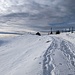 Schlussansteig zum Kronberg, leider kommt bereits das, angekündigte schlechtere Wetter auf.