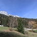 Blick zurück zu den Felswänden