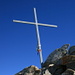The summit cross of Gross Leckihorn (with the moon rising)