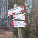 Segnaletica al Rifugio Orsi.