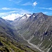 Punta di Saas a sinistra, cingino nord e stellihorn a destra 