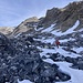 ... wo sich die Schneereste länger halten