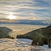 schöne Stimmung bei untergehender Sonne auf dem Weg zurück vom Treietpass zum Muttaboda