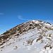 auf dem Gipfel der Hohen Kugel ist der Schnee weggeblasen