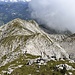 Uns wird klar: es ist noch verdammt weit bis zum Kleinen Göll, der sich gerade in den Wolken versteckt