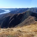 Alpe Quaggione e il sentiero su cresta boscata che la collega alla cresta principale