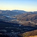 Stupenda la vista sul Lago di Lugano, qui si vede l'aereporto di Agno