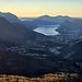 Stupenda la vista sul Lago di Lugano con il ponte di Melide