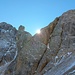 Sonnenuntergang hinter dem Sasso di Valfredda und der Cima Ombrettola.