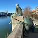 Helvetia, bei der mittleren Rheinbrücke. Eine Westweg-Aspirantin? Basel - Pforzheim?