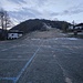 Parcheggio Alpe Paglio, le piste di sci sono senza neve 