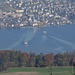 Die Fähren pflügen sich durch den Zürichsee.