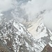Blick vom Balkon der Margherita-Hütte ins Tal