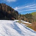 eine kürzere Schneepassage ab Widebach
