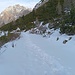 Ohne diese Schneeschuhspur hätte ich Motivationsprobleme bekommen, weiterzugehen!