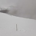 Pegel in der Steilstufe, schon mit recht Neuschnee. Weiter nicht alleine ohne Seil