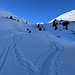 Richtung Schibegütsch sind kaum mehr Wintersportler unterwegs.