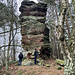 ...und an den Falkenfelsen entlang.