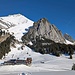 ganz oben angekommen öffnet sich das Blickfeld auf die Alp Gamplüt und Alp Fros