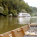 Schiffsbegegnung im Donaudurchbruch