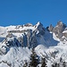 Zoom zum Schofwisspitz und Gamsturm, am Schofwisspitz hat es viele Skispuren