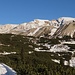 Seekofelmassiv, ganz links als Anhängsel die Senneser Karspitze