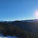 Bergspitzen tauchen auf