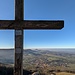Blick über Glems zur Achalm (707 m), einem Zeugenberg bei Reutlingen.