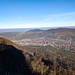 Aussicht vom Sonnenfels. Dettingen/Erms mit Jusi und Hörnle.