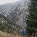 An der Unteren Mährenalpe (verfallen, nur wenige schüttere Mauerreste)