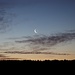 Morgenhimmel mit Mondsichel bei Tisá (Tyssa)