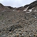 Der Wanderweg zum Gletscher führt durch dieses Kar hinauf.