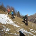Ritorno alla sella sotto lo Zucco di Maesino.