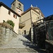 Il campanile tardomedioevale della parrocchiale di San Lorenzo a Breno.