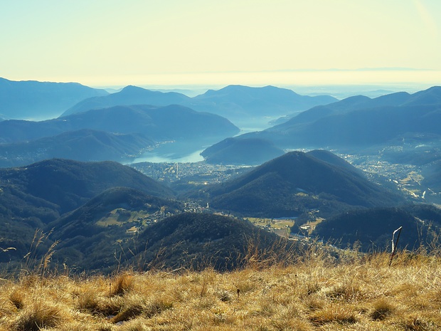 La vista verso il Ceresio.