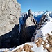 Nella crepa si vede il Coren del Dent
