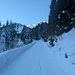 Rodelbahn kurz vor dem bergheim Fotscher