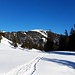 Rückblick zur Hochblasse. Dort oben war ich im Februar.  