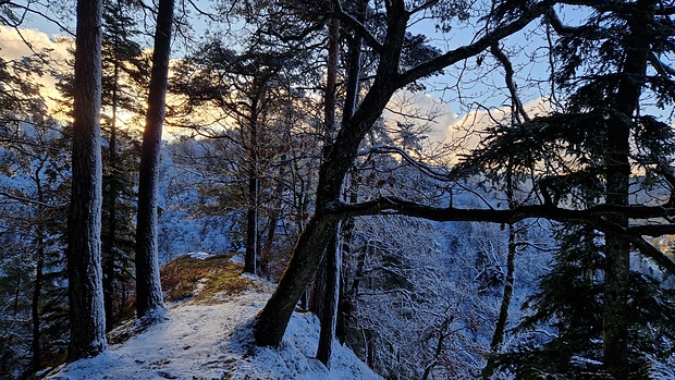 Rückblick an der Moosflue.