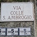 <b>Bizzarone, imbocco della Via Colle Sant'Ambrogio.</b>