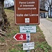 <b>Un cartello informativo ricorda che mi trovo nel Parco Locale d’Interesse Sovracomunale Valle del Lanza. </b>