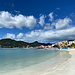 Bei Philipsburg - Blick entlang des Great Bay Beach, der sozusagen der Stadtstrand ist.