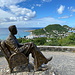 Bell’s lookout point - An einem Aussichtpunkt (u. a. auf Cole Bay) befindet sich auch diese Statue zu Ehren von William Henry Bell II. 